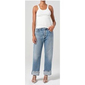 EUC Agolde Fran Straight Loose Fit Jeans, Size 31